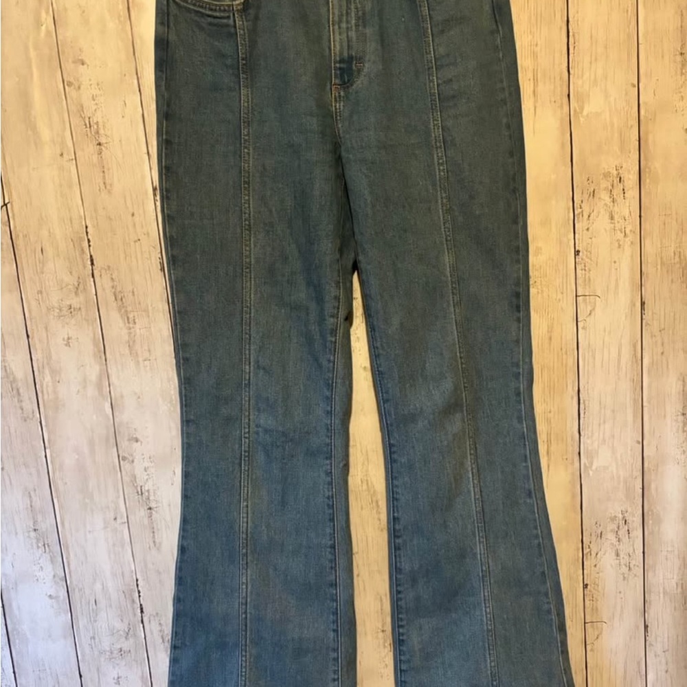 Wrangler Women's Flare Jeans in Denim Blue